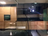 Cucina moderna lineare Ar-tre Infinity rovere nodato - paolo biordi designer a prezzo ribassato