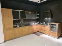 Cucina moderna rovere chiaro Arredo3 ad angolo Asia telaio a soli 8600