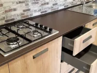 Cucina moderna rovere chiaro Arrex-2 lineare Aurora in offerta
