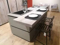 Progetta una cucina moderna ad isola Oltre Lube a soli 25311. Rovere chiaro.