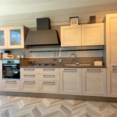 Cucina moderna rovere chiaro Lube cucine lineare Mya in offerta