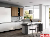 Cucina con penisola moderna Firenze Mottes selection a prezzo scontato