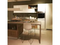 Cucina moderna rovere chiaro Scavolini ad isola Family scontata