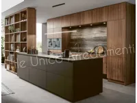 Cucina moderna rovere moro Artigianale ad isola Winchester in Offerta Outlet