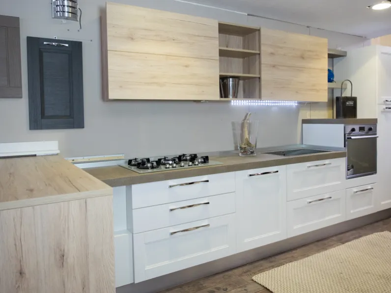 cucina shabby chic on penisola
