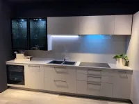 Cucina moderna tortora Prima cucine ad angolo Domino castoro in Offerta Outlet