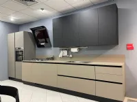 Cucina lineare moderna tortora Scavolini Liberamente a soli 9200