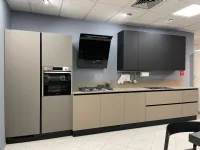 Cucina lineare moderna tortora Scavolini Liberamente a soli 9200