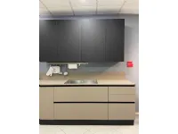 Cucina lineare moderna tortora Scavolini Liberamente a soli 9200