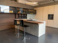 Cucina a prezzo scontato con penisola design Twenty Modulnova