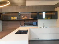 Cucina a prezzo scontato con penisola design Twenty Modulnova