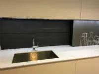 Cucina bianca design con penisola Light Modulnova a soli 9340