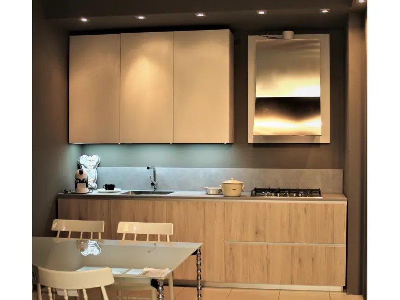 Cucina Mood  moderna rovere chiaro lineare Composit