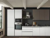 Cucina lineare in polimerico opaco a prezzo scontato 30%