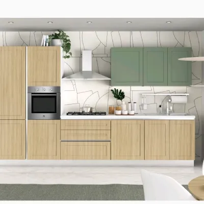 Cucina a prezzo ribassato lineare moderna Dora foryou Net cucine