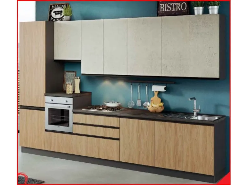 Cucina moderna altri colori Net cucine lineare Era a soli 2950