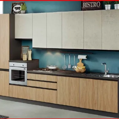 Cucina moderna altri colori Net cucine lineare Era a soli 2950