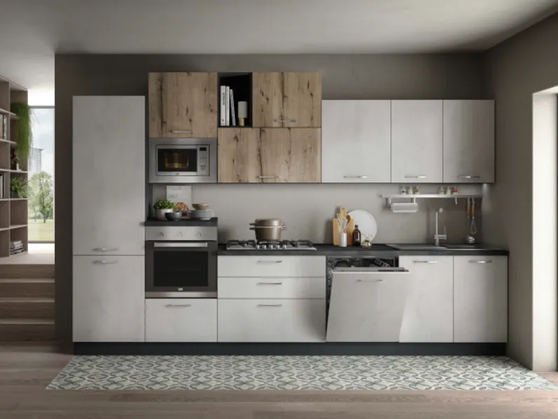 Outlet -30%: Cucina Net in laminato opaco. Scopri i prezzi!