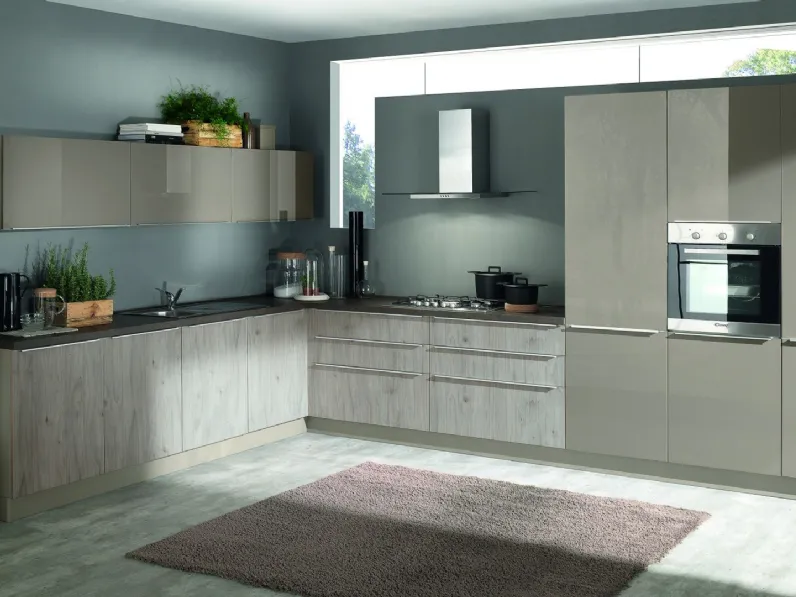 Cucina Mia chic ad angolo Net cucine con un ribasso imperdibile