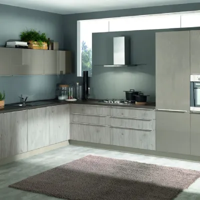 Cucina Mia chic ad angolo Net cucine con un ribasso imperdibile