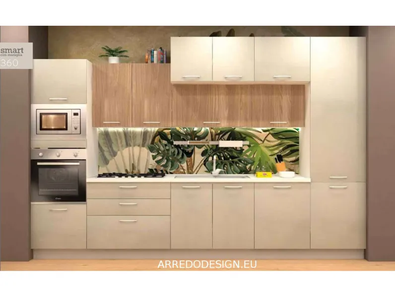 Cucina a prezzo ribassato lineare moderna Smart Net cucine