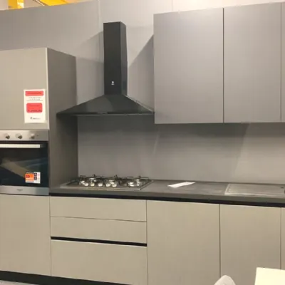 Cucina lineare design grigia Net cucine Sandy a soli 2980