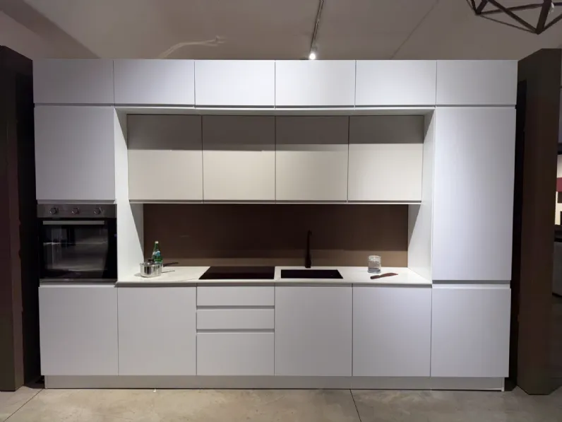 Cucina Newkelly moderna bianca Mobilturi lineare scontata 48%