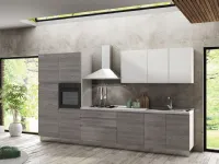 Cucina Artigianale moderna lineare grigio in nobilitato Nicole 360