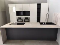 Cucina bianca moderna con isola Niki isola Arrex a soli 6700 Euro
