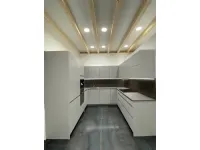 Cucina Nobilia moderna ad angolo grigio in laccato opaco Fashion