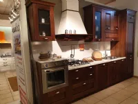 Cucina noce classica lineare Nora legno Arrex