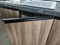 Cucina noce design lineare Era 240 Net cucine in Offerta Outlet