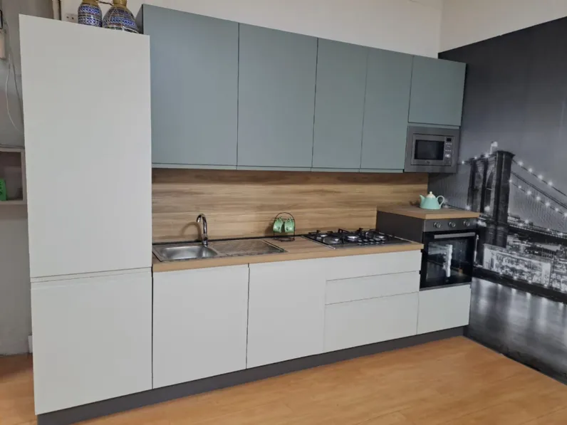 Cucina noce moderna lineare Kelly330 Net cucine a soli 5355
