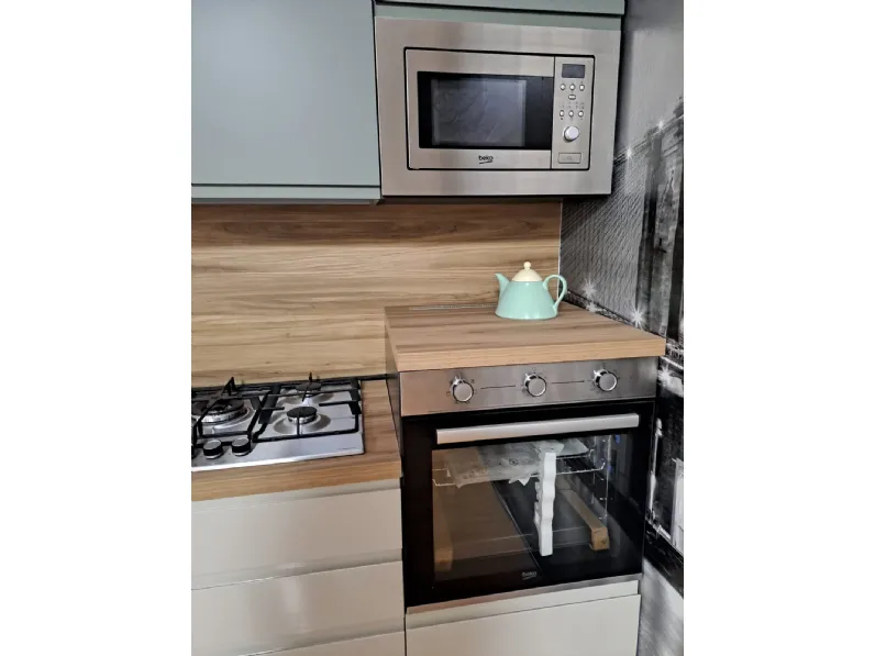 Cucina noce moderna lineare Kelly330 Net cucine a soli 5355€