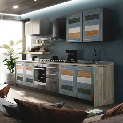 Cucina Cucina eco moderna vintage multicolor moderna altri colori Collezione esclusiva lineare scontata 45%