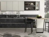 CUCINA Nuovi mondi cucine Cucina  moderna con piano penisola in offerta  PREZZO OUTLET