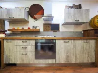 Cucina Nuovi mondi cucine Cucina nuovi mondi cucine cucina modello white con top legno in offerta offerta outlet OFFERTA OUTLET