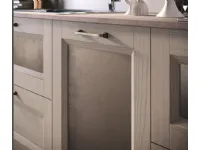 Cucina Nuovi mondi cucine design lineare tortora in legno Cucina legno vintage sabbia con ante lavagna 