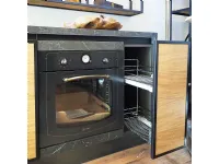 CUCINA Nuovi mondi cucine lineare Cucina industrial metallo e legno natural wood   SCONTATA