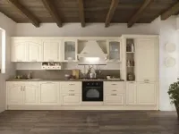 CUCINA Nuovi mondi cucine lineare Cucina modello shabby vintage  legno lineare white  SCONTATA