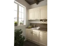 CUCINA Nuovi mondi cucine lineare Cucina modello shabby vintage  legno lineare white  SCONTATA