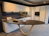 Cucina ad angolo in laccata opaco bianca Ola 20 a prezzo scontato