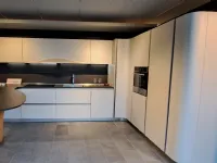 Cucina ad angolo in laccata opaco bianca Ola 20 a prezzo scontato