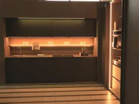 Brianza SX - Cucina a scomparsa con ante tipo armadio e mini frigo