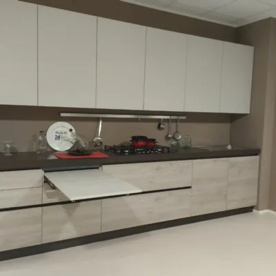 Cucina Oriente moderna altri colori Arrex-2 lineare scontata 50%