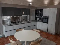 Cucina Oyster decorativo pro 22 moderna antracite ad angolo Veneta cucine