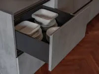 Cucina Oyster decorativo pro 22 moderna antracite ad angolo Veneta cucine