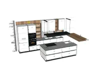 Cucina a PREZZI OUTLET in polimerico opaco Veneta cucine -25%
