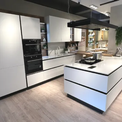 Cucina altri colori moderna con penisola Oyster Veneta cucine a soli 20688 Euro