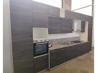 Cucina lineare in laminato materico a prezzo scontato 58%